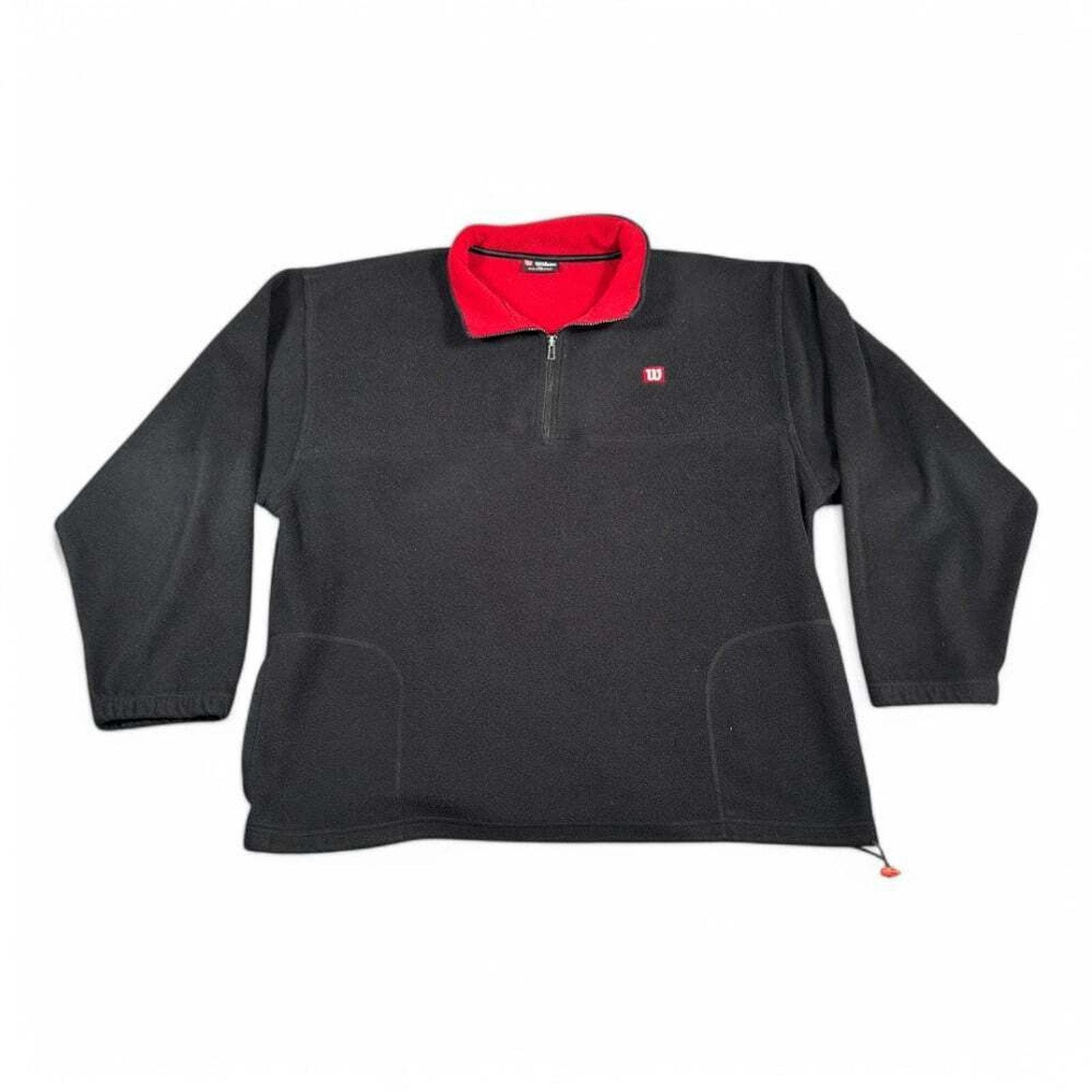 Sweat-shirt Vintage Wilson Pro 5000 Années 90 - Taille XL - Vert Olive - Occasion Parfait état