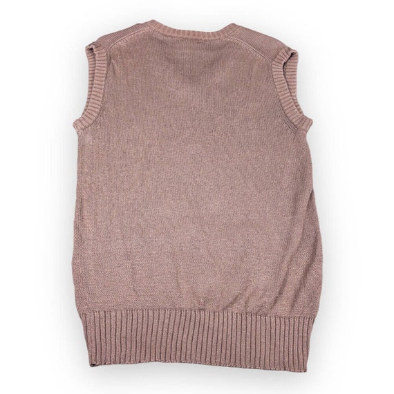 Vintage Argyle Sweater Vest Adult EXTRA SMALL Bro… - image 2