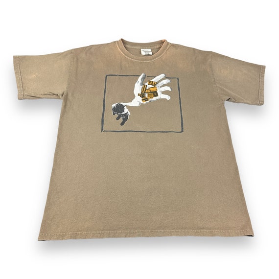 Vintage Ani DiFranco Shirt Adult LARGE Olive Gree… - image 1