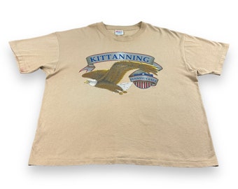 Vintage 90s Kittanning Pennsylvania Eagle T-Shirt graphic tee Adult Mens XL