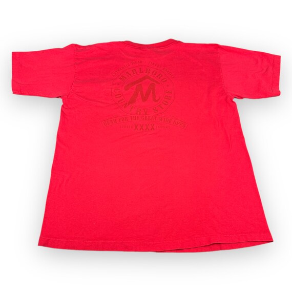 Vintage Marlboro Shirt Adult EXTRA LARGE Red 90s Country