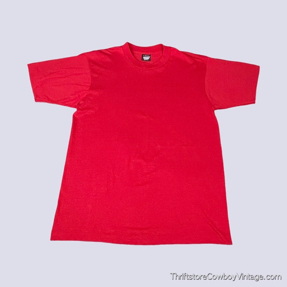 Vintage 80s Blank Red Screen Stars T-shirt MEDIUM - Etsy Canada