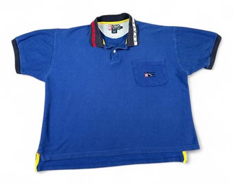 Vintage 90s Ralph Lauren Chaps Polo Shirt Small Golf Stripe White