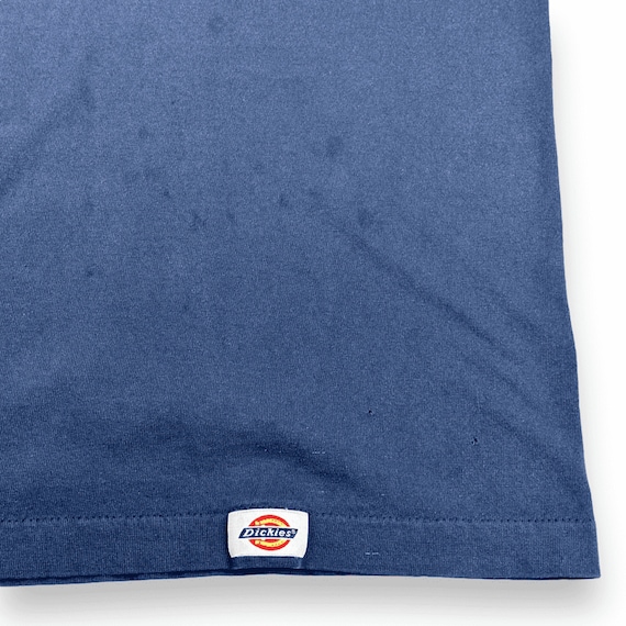 Vintage Dickies Shirt Adult MEDIUM Navy Blue 90s … - image 5