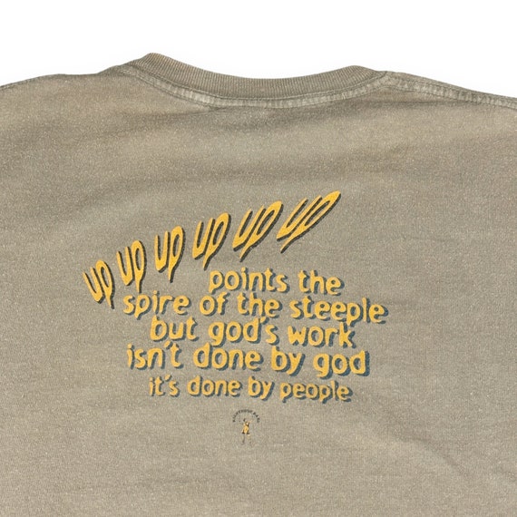 Vintage Ani DiFranco Shirt Adult LARGE Olive Gree… - image 6