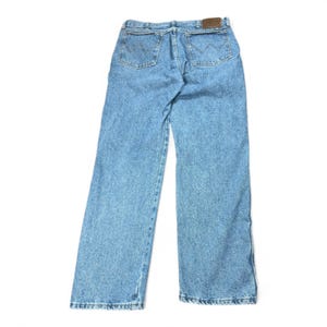 Vintage Wrangler Jeans Mens 34x30 Blue Rugged Wear Outdoor Cowboy Workwear Y2K image 2