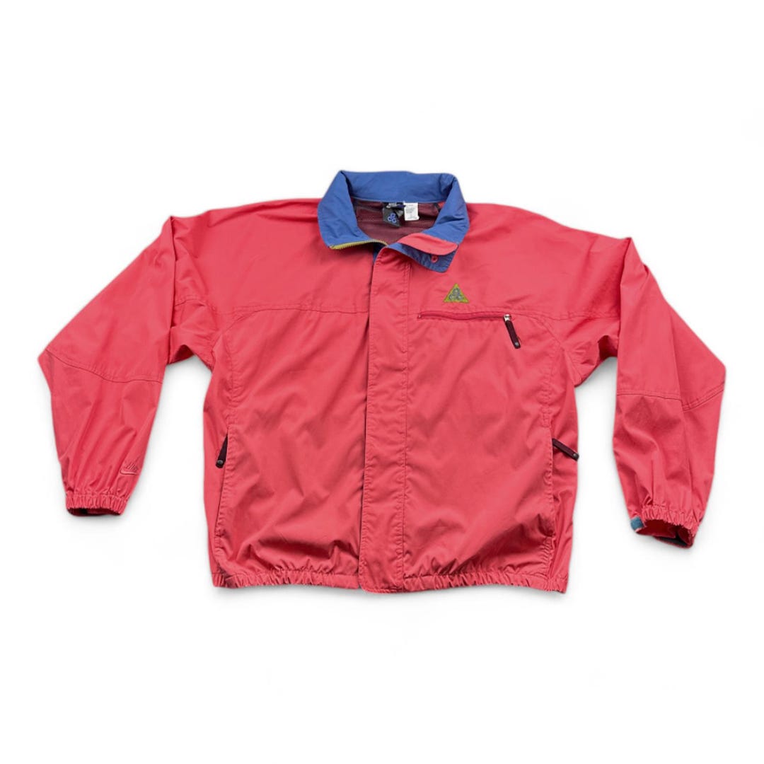 Vintage Nike ACG Jacket Adult LARGE Pink Purple Windbreaker