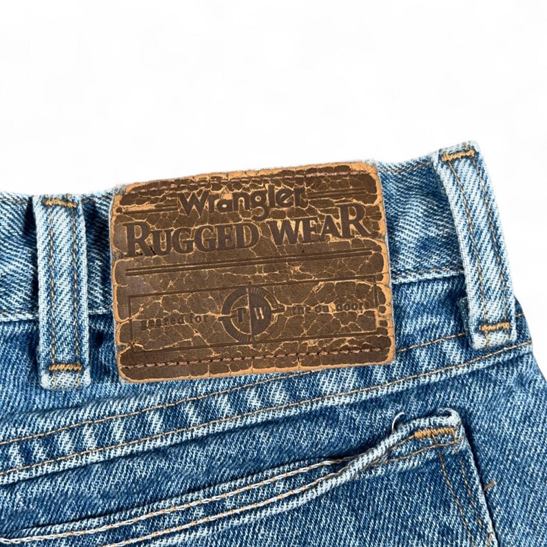 Vintage Wrangler Jeans Mens 34x30 Blue Rugged Wear Outdoor Cowboy Workwear Y2K image 7