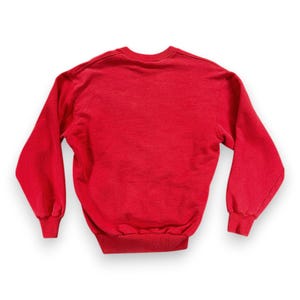 Vintage Fila Sweater Adult MEDIUM Red Blue Sweatshirt Colorblock Italy Made 80s image 3