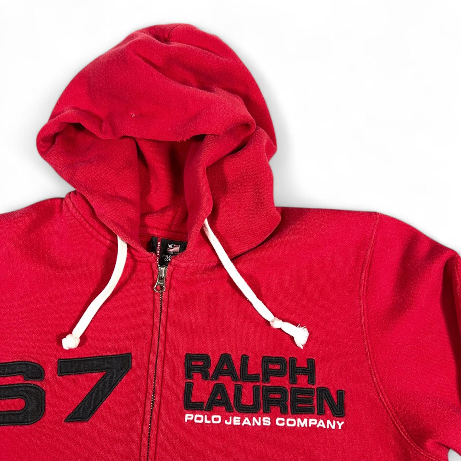 Vintage Polo Jeans Company Sweater Adult LARGE Red Ralph Lauren