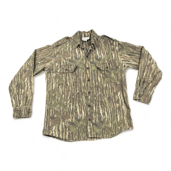 【80's〜 TREBARK CAMO】\"Utility Shirt\" Vintage 80's Winchester Trebark Camo Button Up Shirt