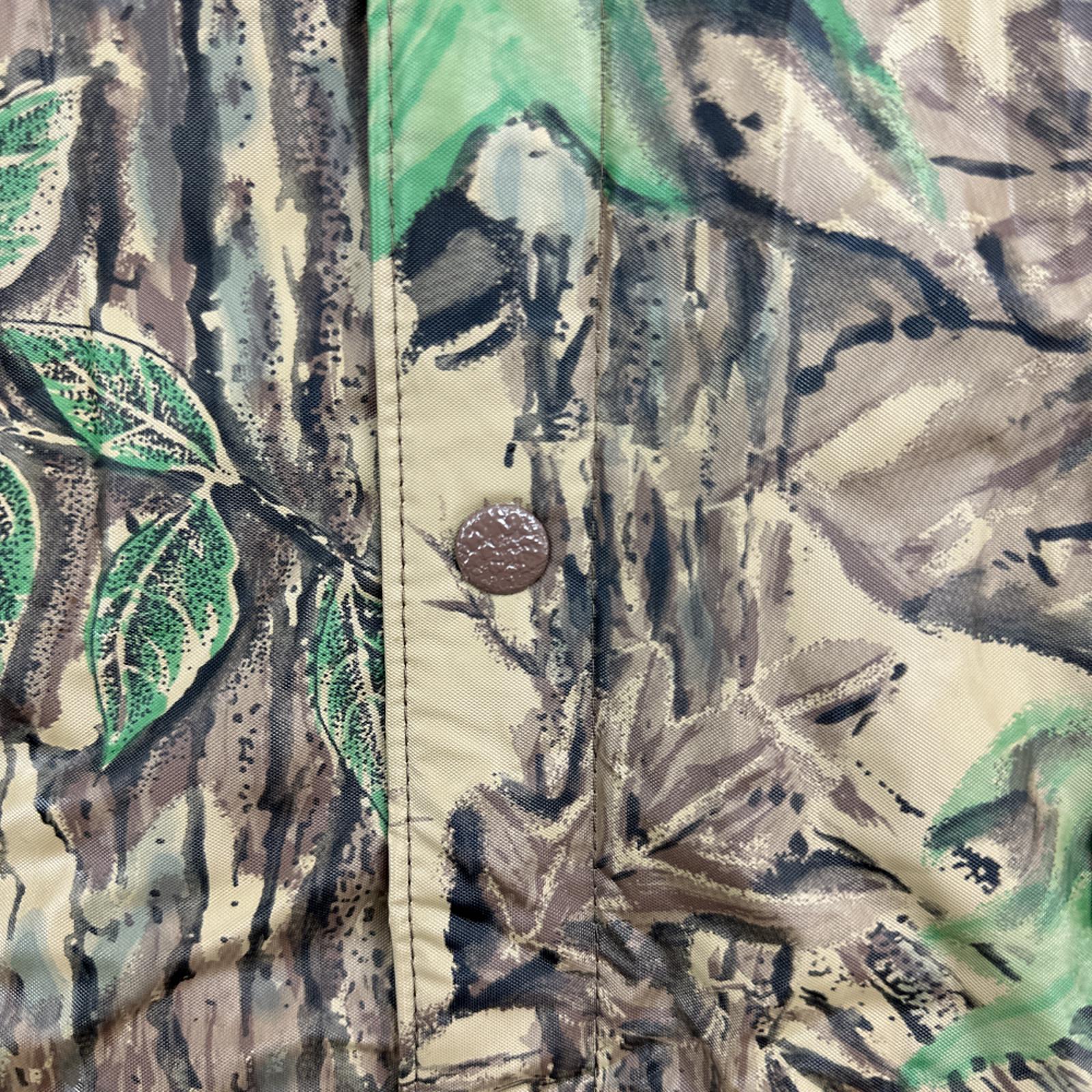 アメリカ古着迷彩ジャケットstearns dry wear Vintage Stearns Jacket Adult LARGE Brown Camouflage Raincoat