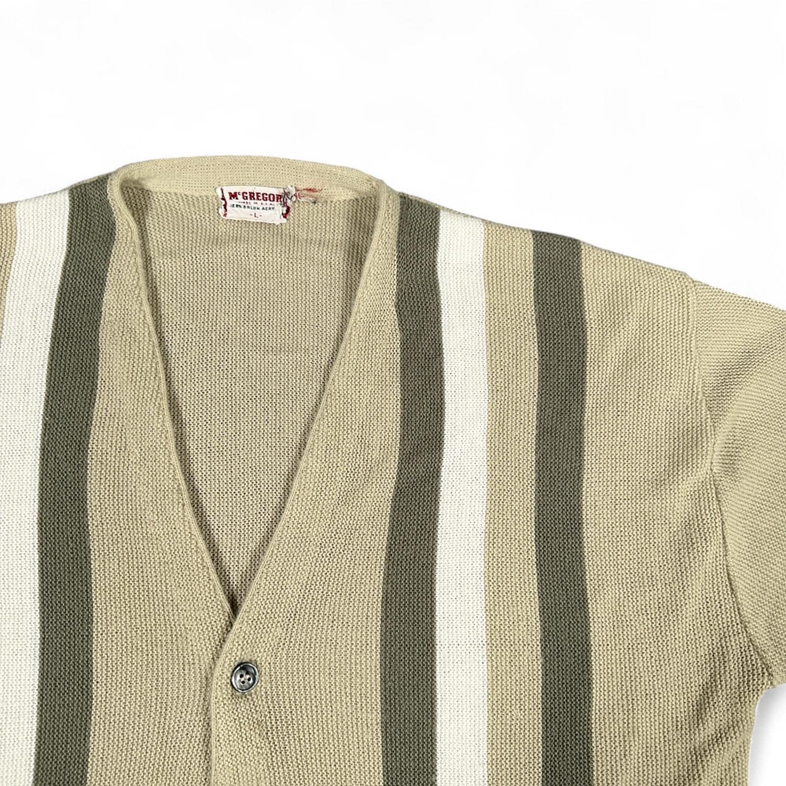 60's 〈McGREGOR 〉 clan cardigan VTG 60s McGregor Kid Mohair Cardigan Sweater Medium Cobain