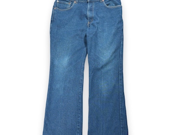 Vintage Levis Jeans Mens 36x29 Blue 517 Bootcut Dark Wash Denim Cotton Poly Y2K