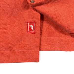 Vintage Tommy Bahama Shirt Adult EXTRA LARGE Orange Camp Silk Calypso Heat Y2K image 8