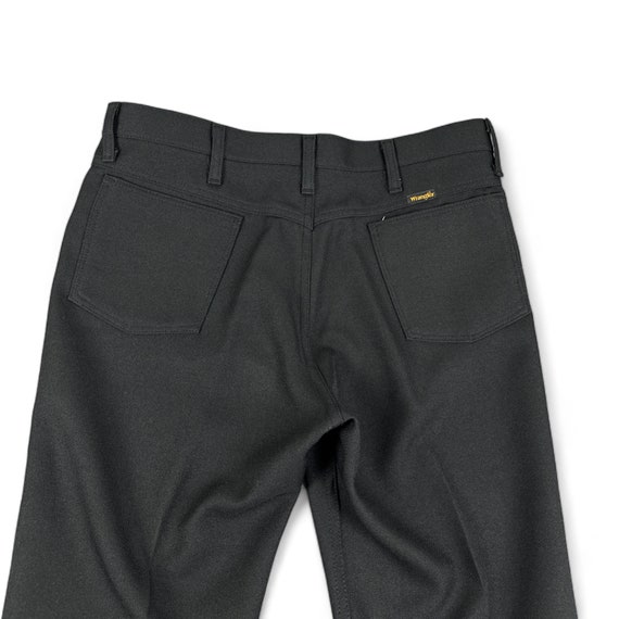 Vintage Wrangler Pants Mens 35x32 Black 90s Wranc… - image 7