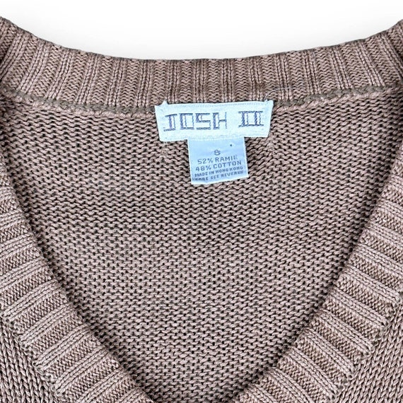 Vintage Argyle Sweater Vest Adult EXTRA SMALL Bro… - image 4