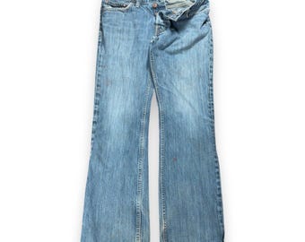 Vintage Hollister Jeans Mens 30x30 Blue Boomer Slim Bootcut Button Fly Y2K