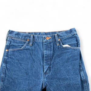 Vintage Wrangler Jeans Mens 32x33 Blue Cowboy Cut Slim Fit USA Made Western 90s image 3