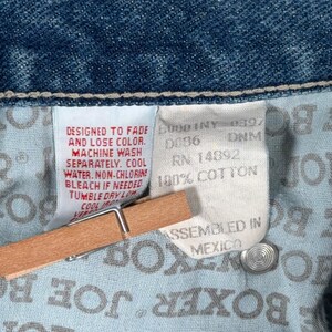 Vintage Joe Boxer Jeans Mens 32x32 Blue Medium Wash Denim Straight Leg 90s image 6
