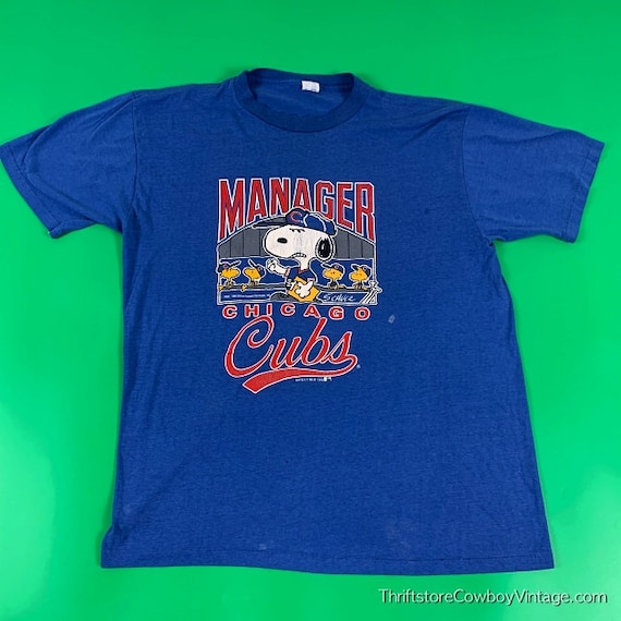Vintage Snoopy Chicago Cubs T-Shirt 1990 Peanuts C