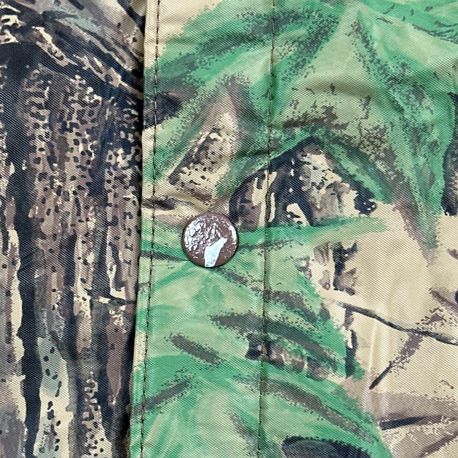 アメリカ古着迷彩ジャケットstearns dry wear Vintage Stearns Jacket Adult LARGE Brown Camouflage Raincoat