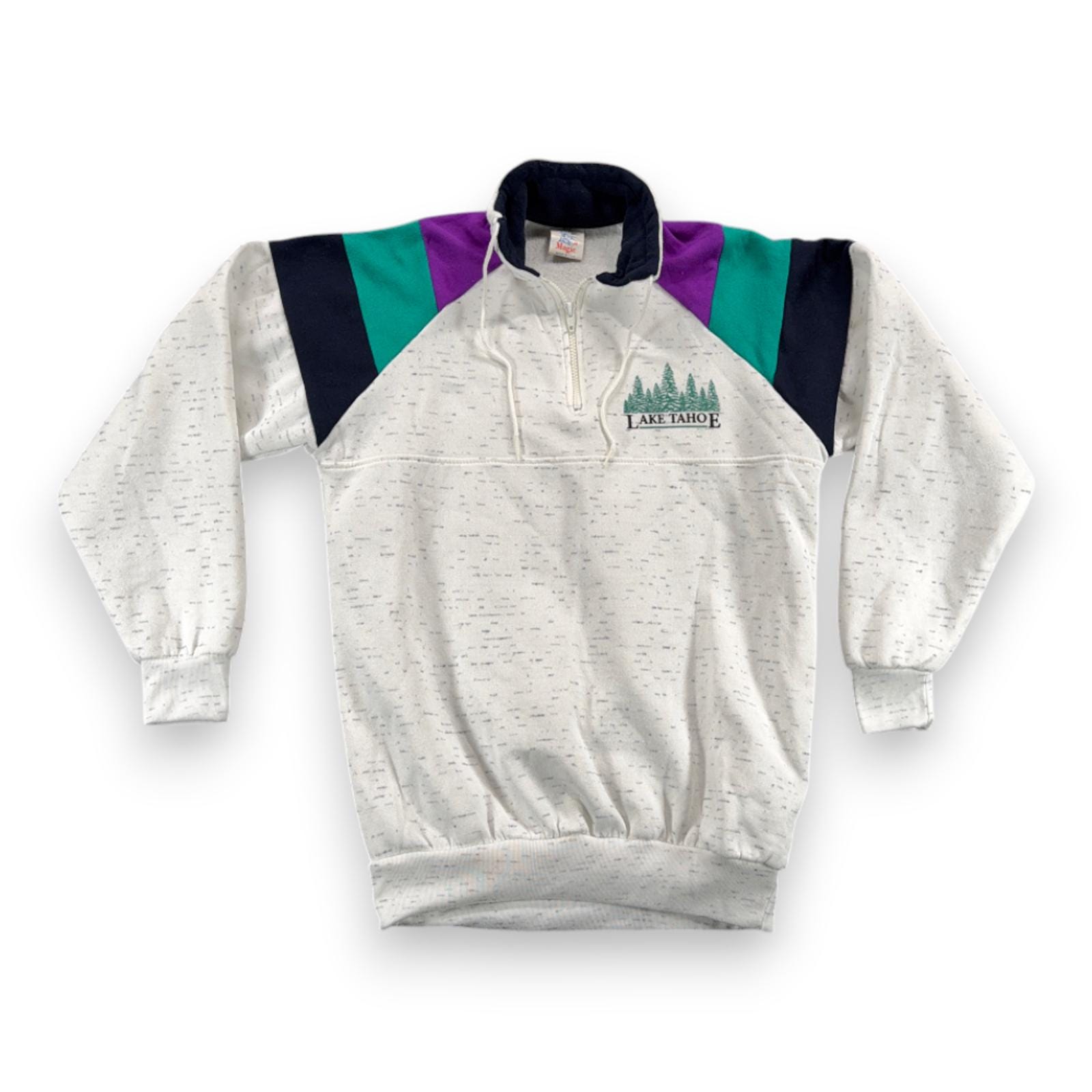 90s Colorblock Quarter Zip - Etsy