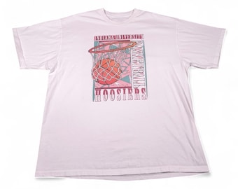 Vintage Indiana Hoosiers Shirt Adult EXTRA LARGE White Basketball NCAA Sport Y2K