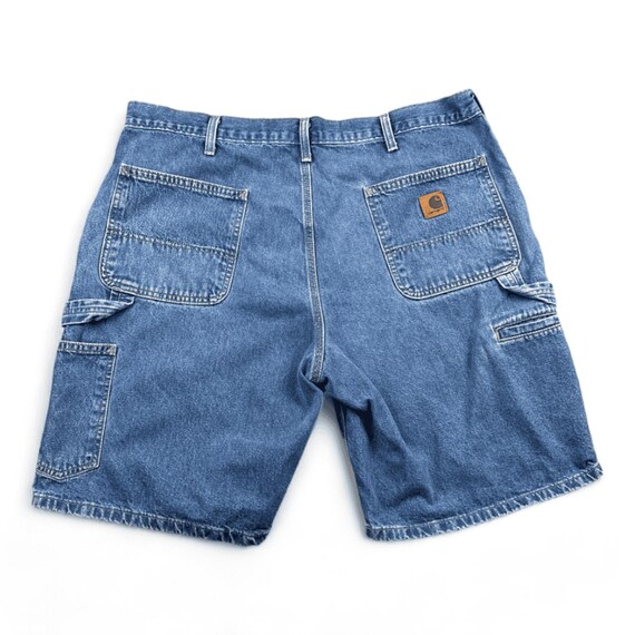 Vintage Carhartt Jean Shorts Mens 38 Blue Medium Wash Carpenter Denim Work Etsy UK
