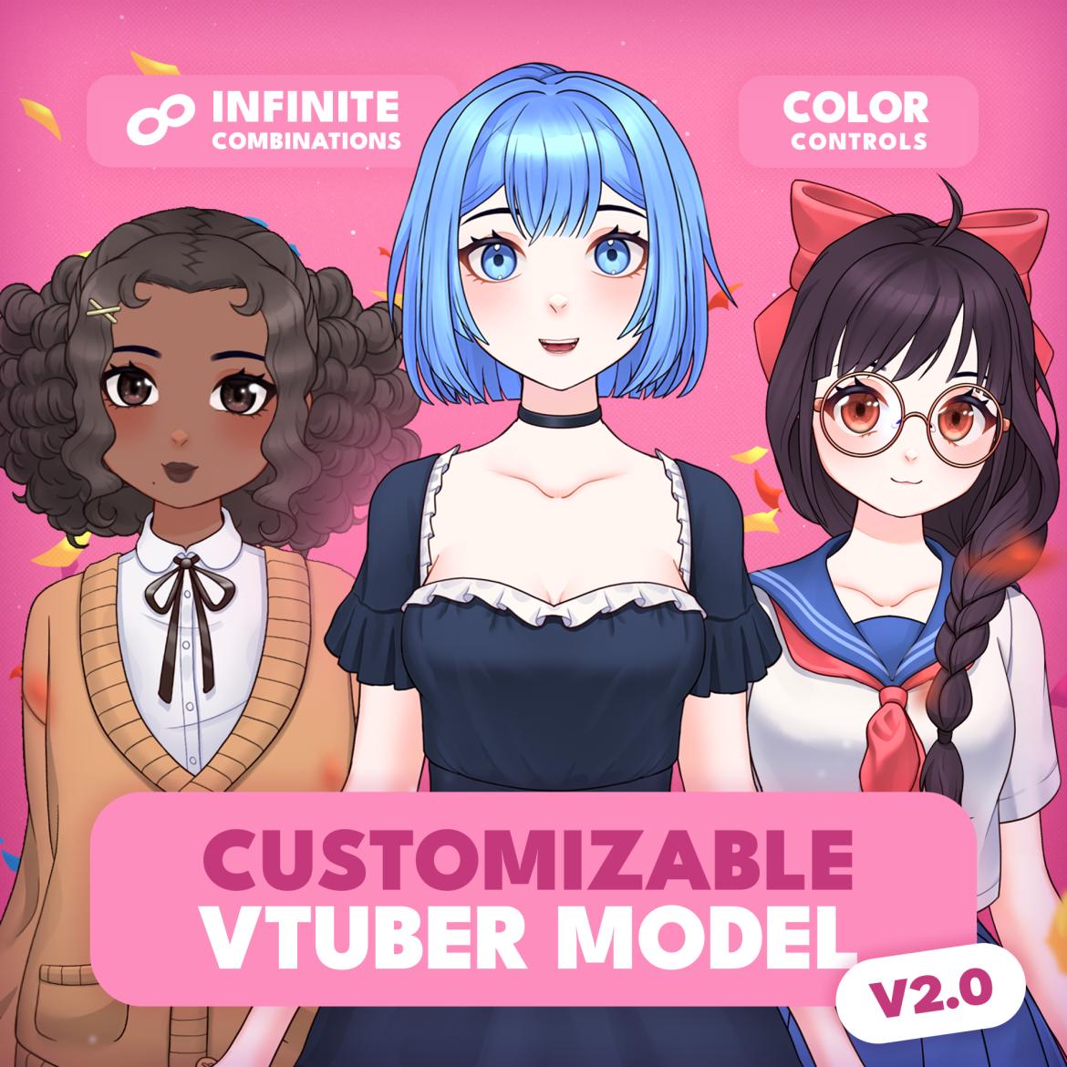 anime sexy clothes 3D Comics Cosplay Anime Girl Stock Illustration