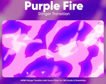 Purple Fire Stinger Transition · OBS Stinger · Scene Transition · Twitch Transition · Stream Transition