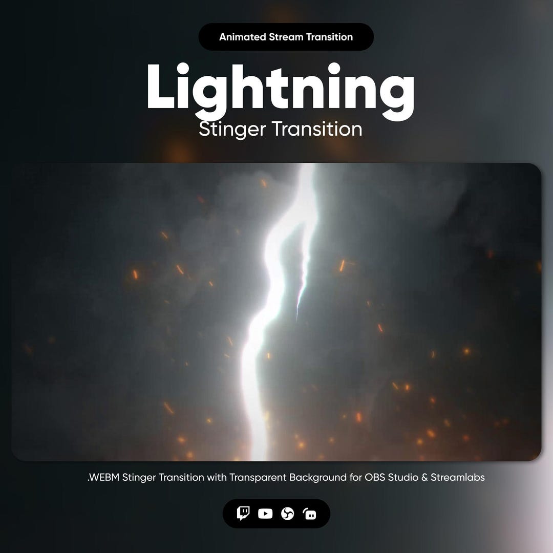Lightning Stream Transition · OBS Stinger · Scene Transition ...