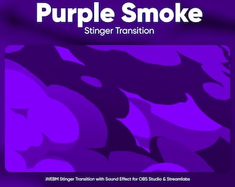 Purple Smoke Stinger Transition · OBS Stinger · Scene Transition · Twitch Transition · Stream Transition