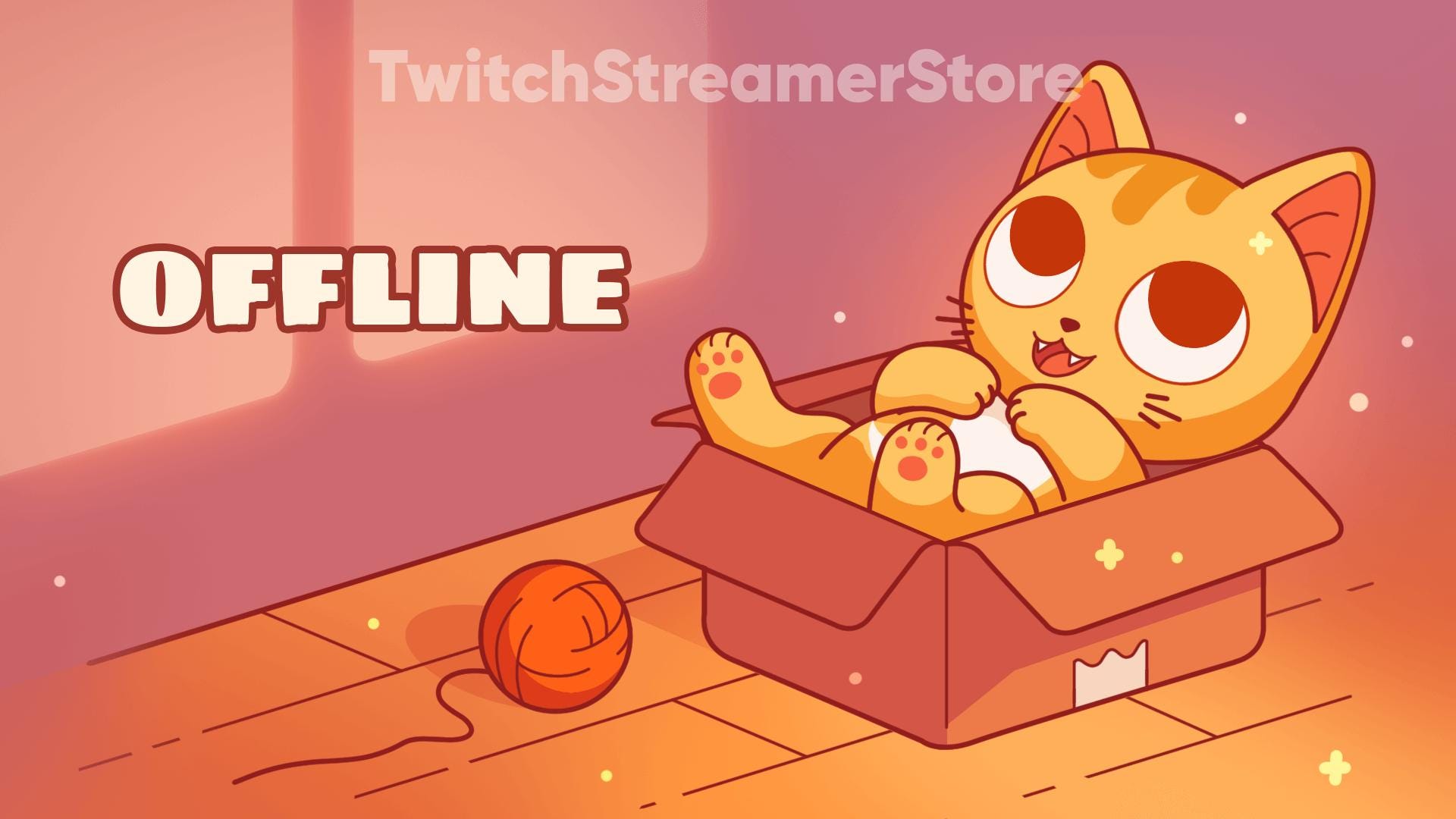 Cute Cats Animated Stream Screens • Twitch Overlay (digital Download ...