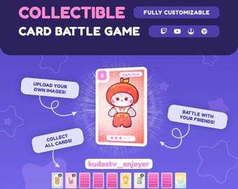 Twitch Chat TCG Card Battle Game Widget • Collectible Blind Box StreamElements Overlay for OBS