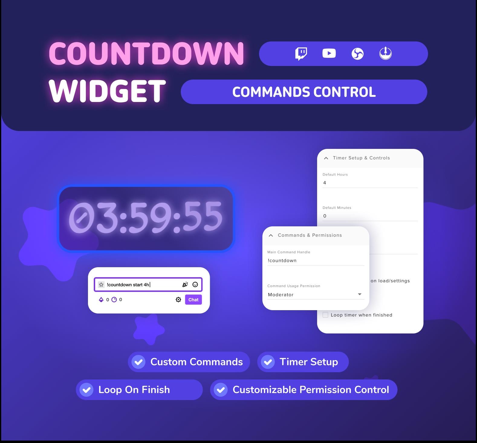 Example Countdown Esport Stream Countdown Widget • Countdown Timer for Twitch and Youtube ...