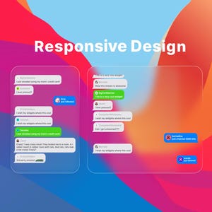 May include: A screenshot of a chat application with a colourful background. The chat window shows a conversation between several users. The text in the chat window includes messages like "I just donated using my mum's credit card!" and "Wow this stream is awesome!"
