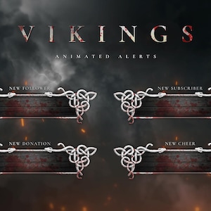 Vikings Twitch Alerts for OBS Studio & Streamlabs. Youtube and Facebook Supported