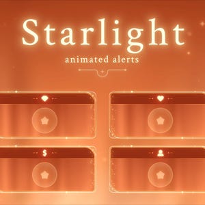 Starlight Twitch Alerts for OBS Studio & Streamlabs. Youtube and Facebook Supported