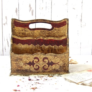 Porte-lettres florentin vintage recto-verso
