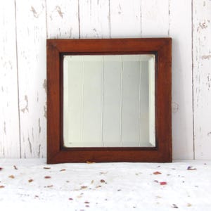 Vintage Wooden Framed Wall Mirror