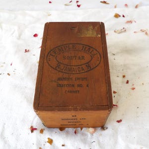 Temple Hall Harrords Vintage Cigar Box