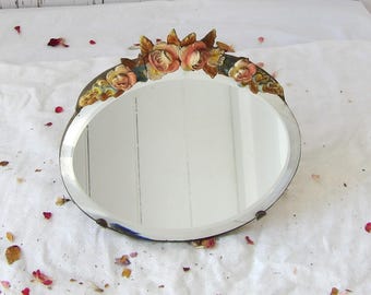 Atelier création miroir fleuri à Lille - miroir fleurs séchées