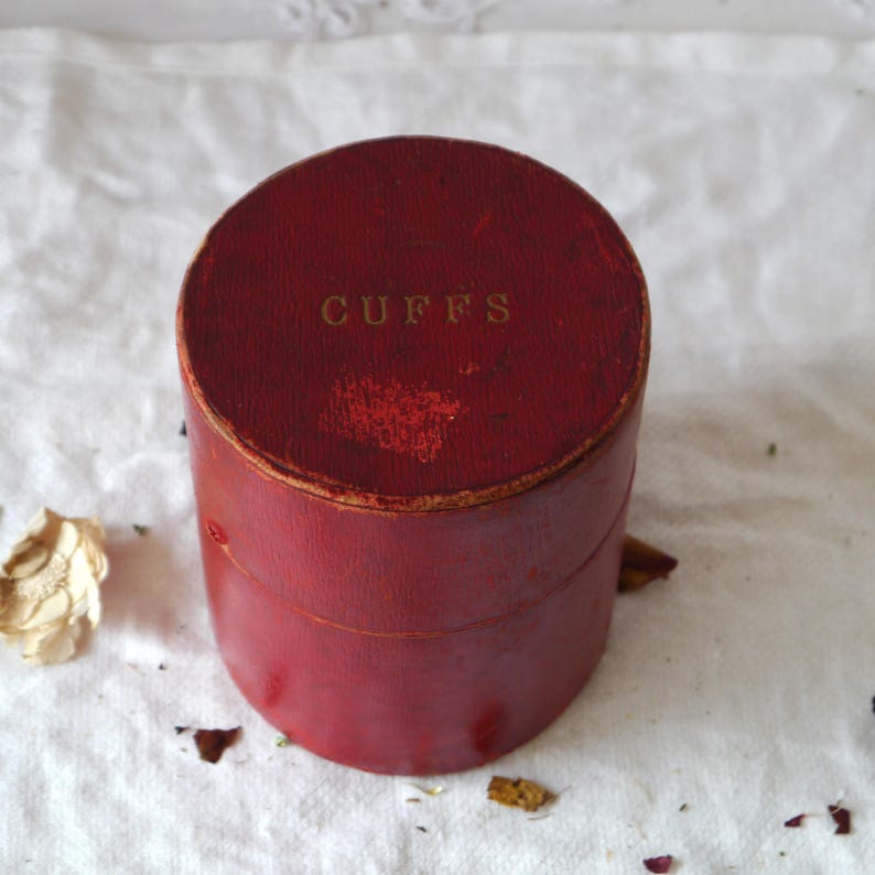 Edwardian Red Leather Cuff Box - Etsy