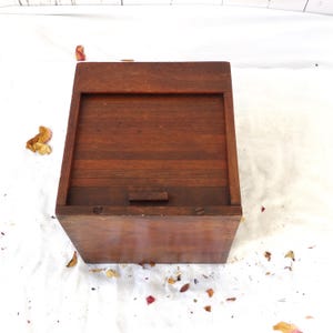 Antique Wooden with Roll Top Lid
