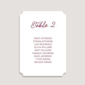 PALMER | Printed Escort Table Cards 5x7 Wedding Reception Seating Display Printed Wedding Escort Card Table Display Wedding Seating Chart