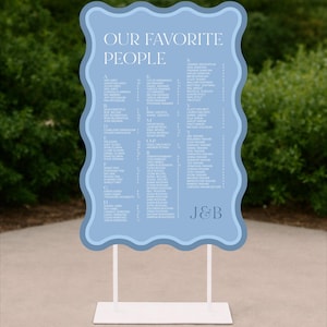 seating chart display wedding seating sign stand custom wedding sign Custom wedding signage printed on premium foam board, perfect as a welcome sign, seating chart, or event display. Personalized with names, dates, colors, and shapes to match your wedding theme or party décor. Elegant borders and optional illustrations create a polished, modern look. This versatile sign doubles as functional décor—guiding guests, organizing seating, and elevating your ceremony or reception with stylish,