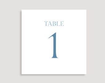 COAST | Printed Table Numbers, Wedding Table Decor, Modern Wedding Stationery, Custom Wedding Signage, Wedding Fonts,Wedding Reception Decor