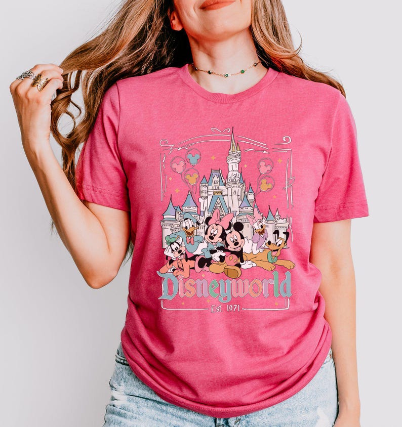 Disneyworld Est. 1971 Nostalgic Shirt, Mickey Friends Family Trip Tee, Disney World Shirt, Disney Castle Tee, Magical Kingdom Vacation Shirt zdjęcie 10