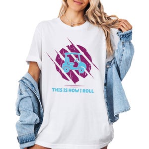 This Is How I Roll Golf Shirt, Funny Golf Cart T-Shirt, Colorful Golfer Shirt, Golf Gift for Him or Her, Retro Golf Cart Shirt